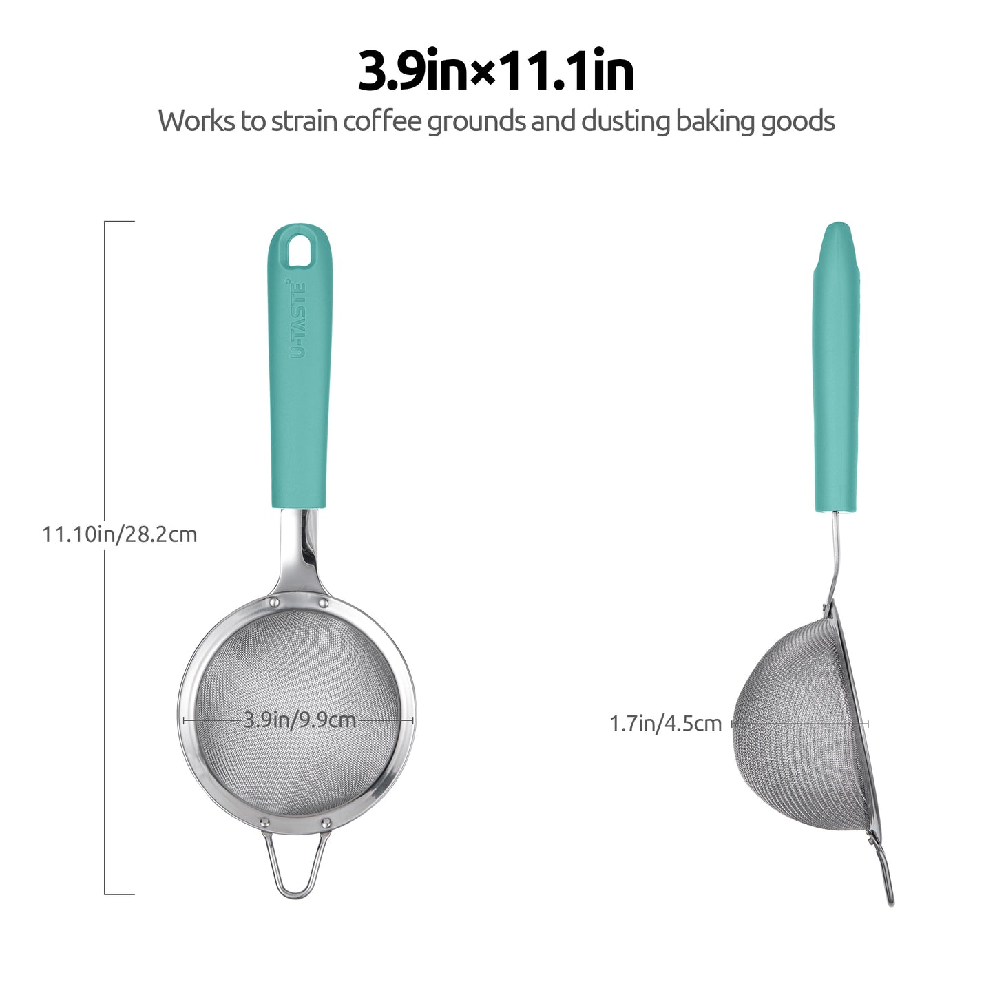 Stainless Steel Mesh Strainer with 30 Mesh Hole