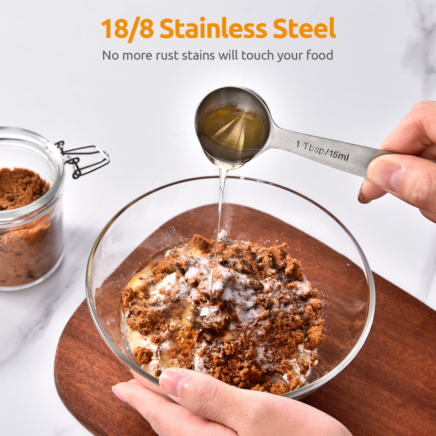 U-Taste 18/8 Stainless Steel Measuring Spoon Set