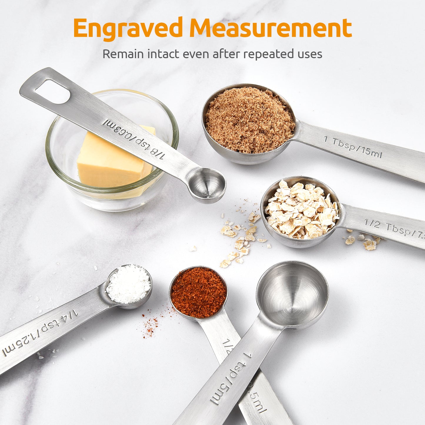 U-Taste 18/8 Stainless Steel Measuring Spoon Set