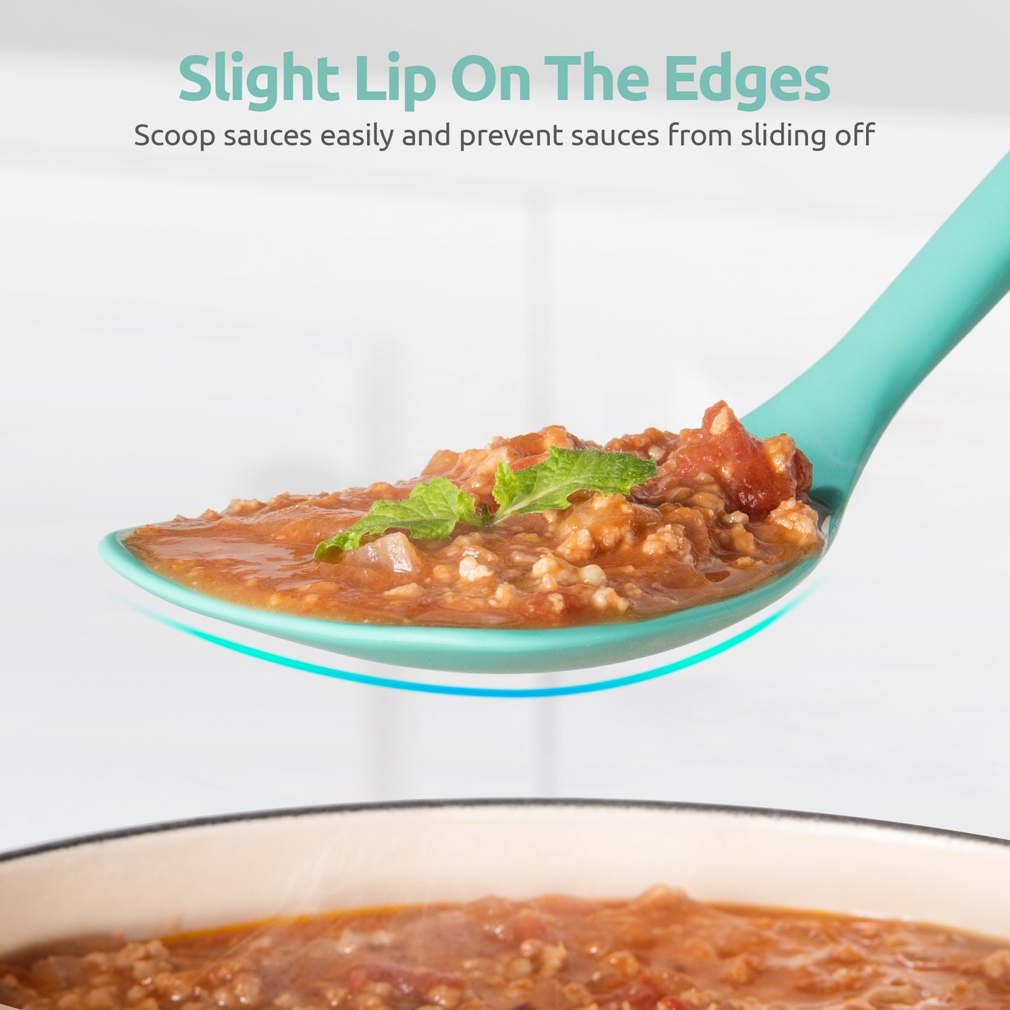U-Taste 600ºF Heat Resistant Wok Spatula: 13.76" Long, 3.63" Wide Silicone Cooking Utensils with Flexible Edge & Sturdy Core, for Kitchen Stir Fry, Serving, Scoop, Non-Stick Pan, Cast Iron