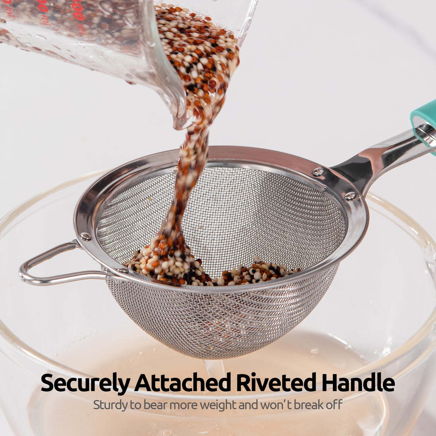 Stainless Steel Mesh Strainer with 30 Mesh Hole