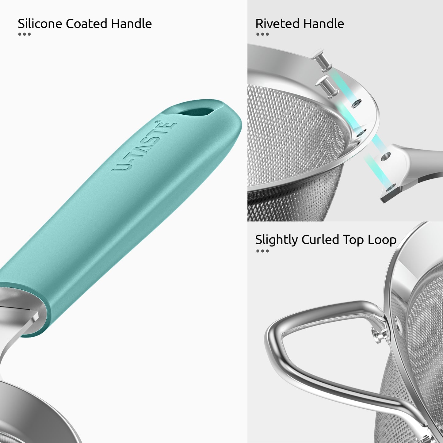 Stainless Steel Mesh Strainer with 30 Mesh Hole