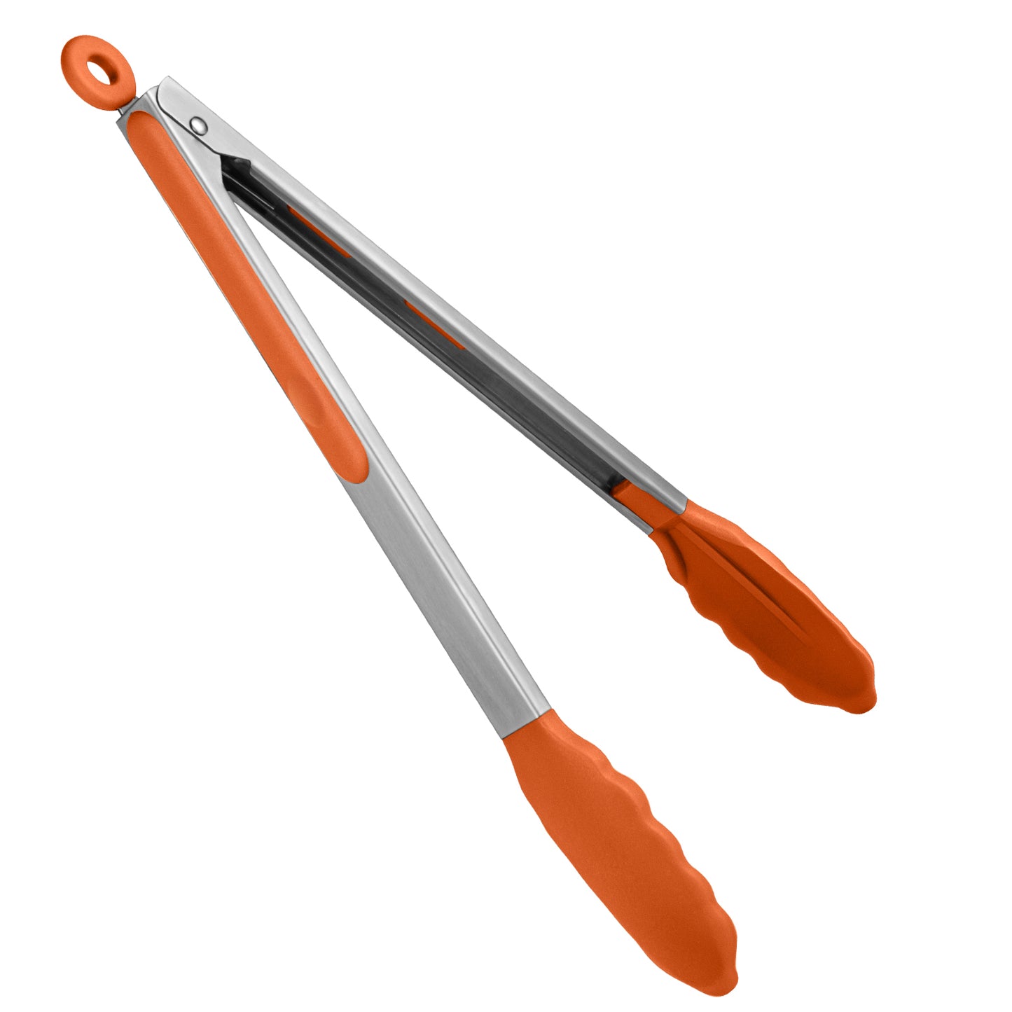 Heat Resistant Silicone Kitchen Tong: U-Taste 12 inch Large 480ºF Hot Proof Cooking Tong with Sturdy Non Stick Rubber Tips & Silicon Coated Steel Handle & Smooth Locking for Serving Grill Salad