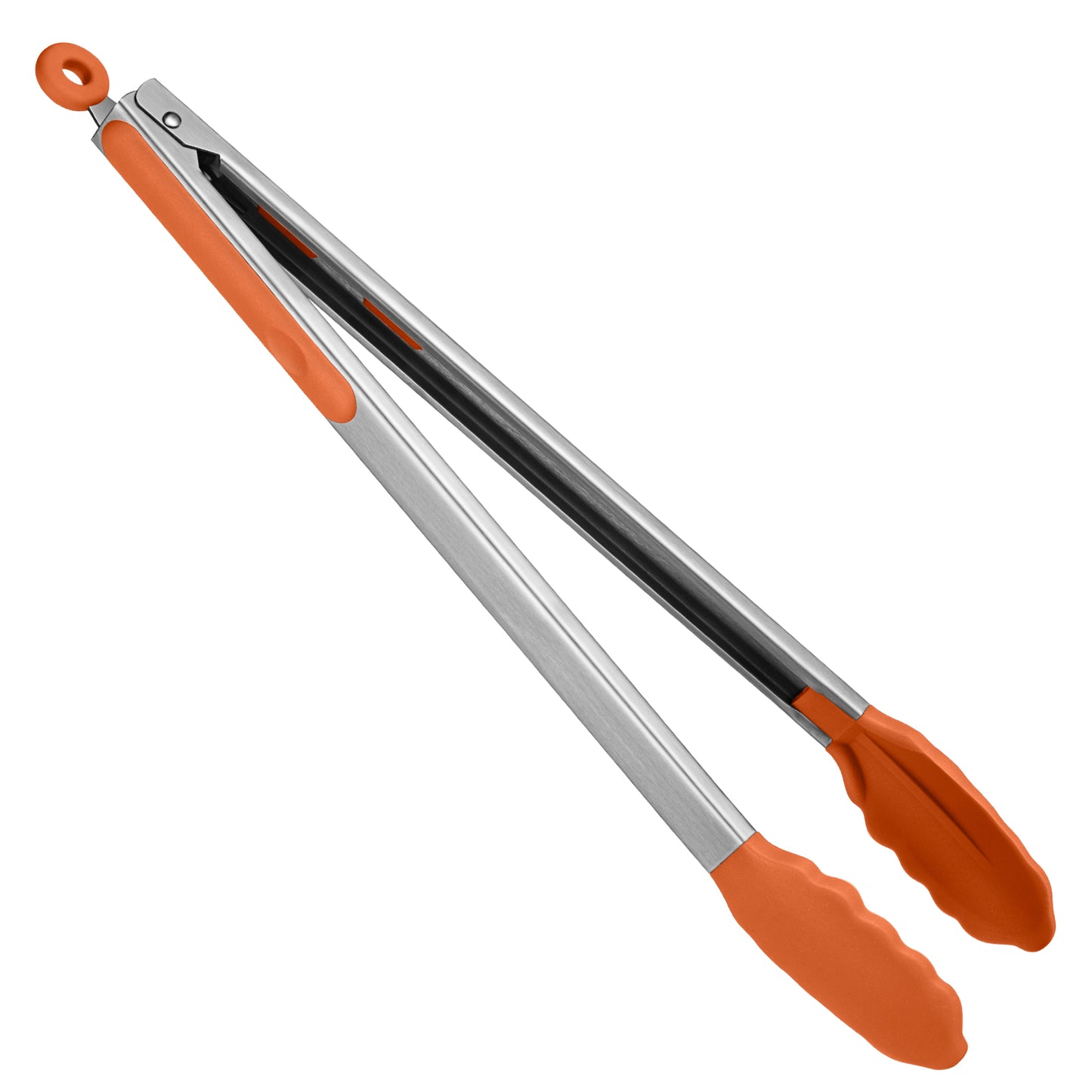 Heat Resistant Silicone Kitchen Tong: U-Taste 12 inch Large 480ºF Hot Proof Cooking Tong with Sturdy Non Stick Rubber Tips & Silicon Coated Steel Handle & Smooth Locking for Serving Grill Salad
