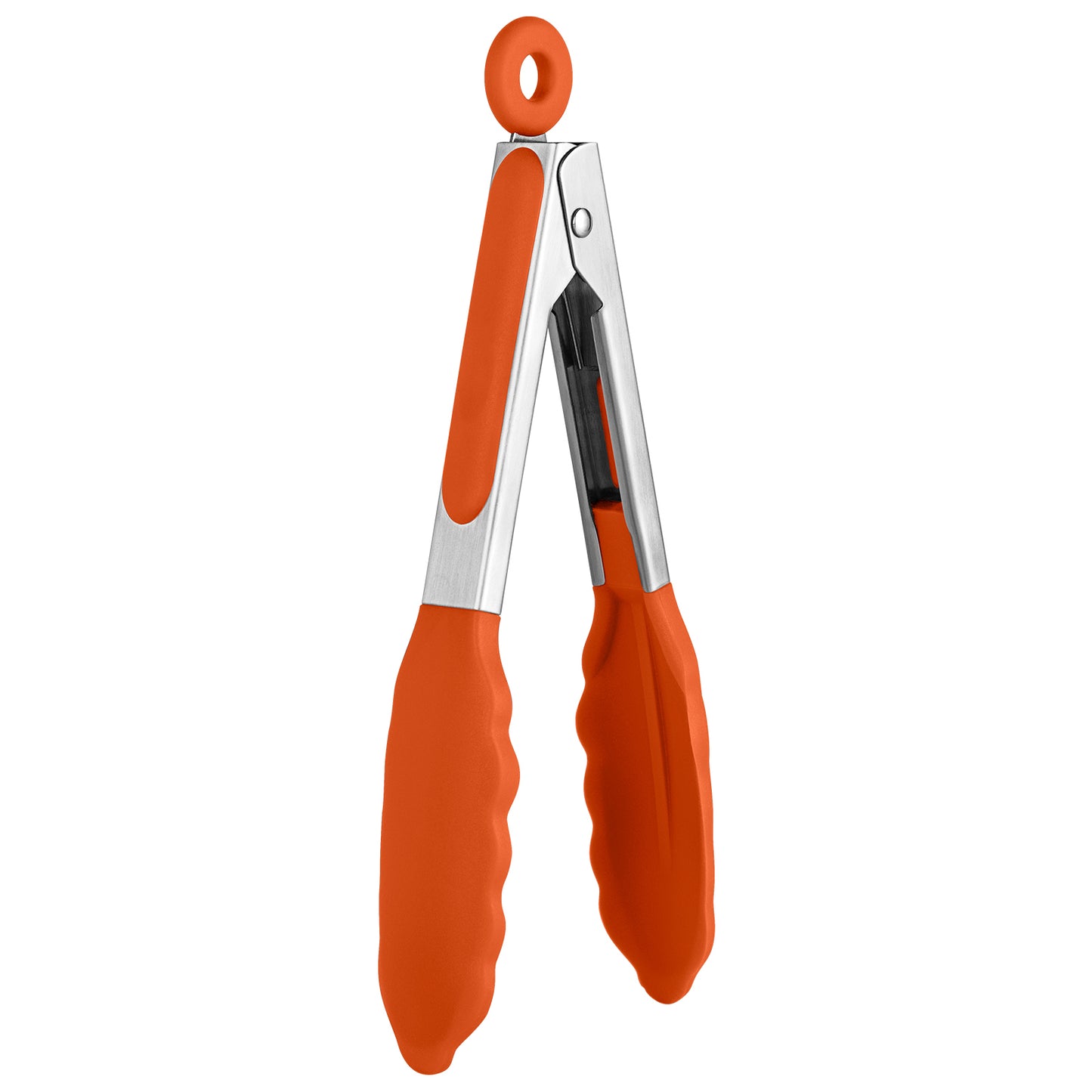 Heat Resistant Silicone Kitchen Tong: U-Taste 12 inch Large 480ºF Hot Proof Cooking Tong with Sturdy Non Stick Rubber Tips & Silicon Coated Steel Handle & Smooth Locking for Serving Grill Salad