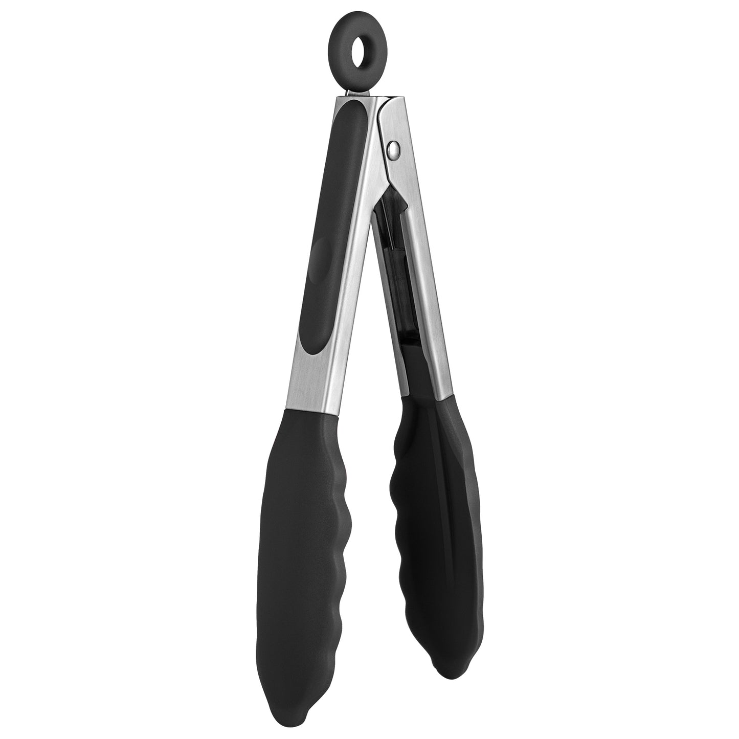 Heat Resistant Silicone Kitchen Tong: U-Taste 12 inch Large 480ºF Hot Proof Cooking Tong with Sturdy Non Stick Rubber Tips & Silicon Coated Steel Handle & Smooth Locking for Serving Grill Salad