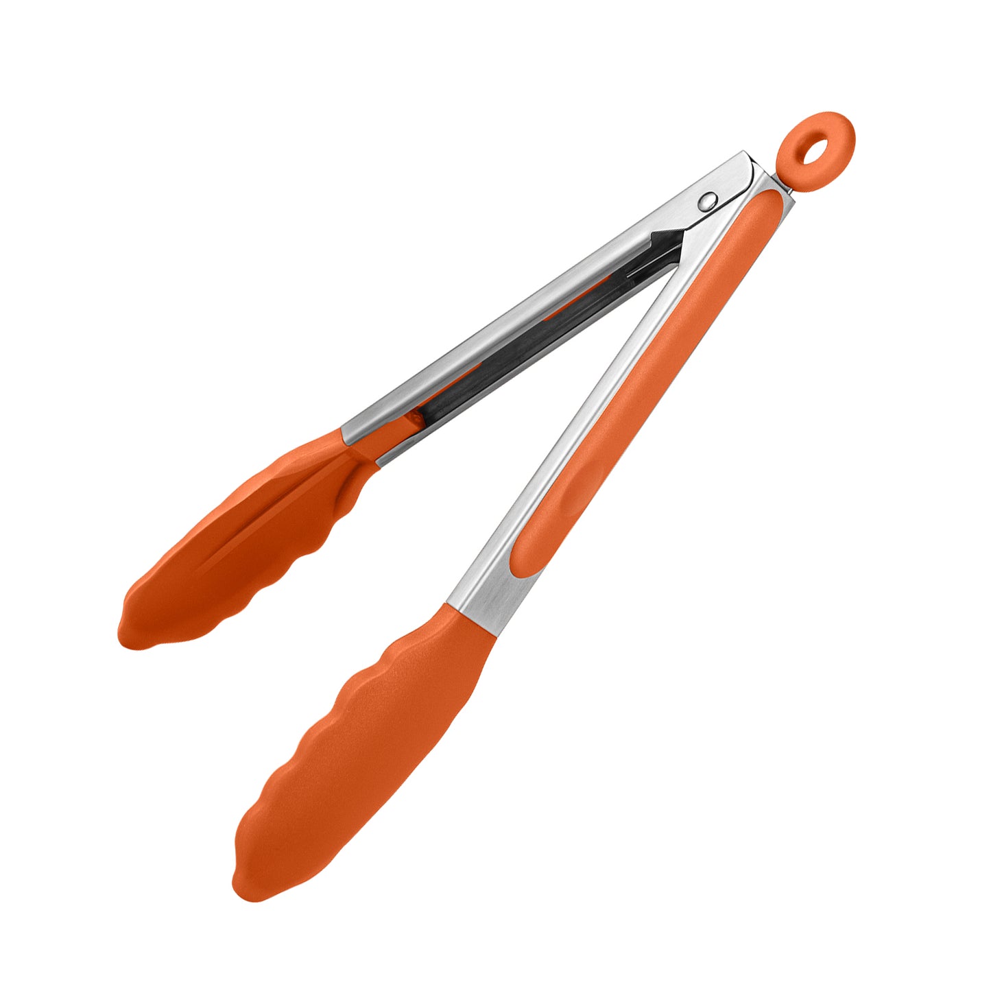 Heat Resistant Silicone Kitchen Tong: U-Taste 12 inch Large 480ºF Hot Proof Cooking Tong with Sturdy Non Stick Rubber Tips & Silicon Coated Steel Handle & Smooth Locking for Serving Grill Salad