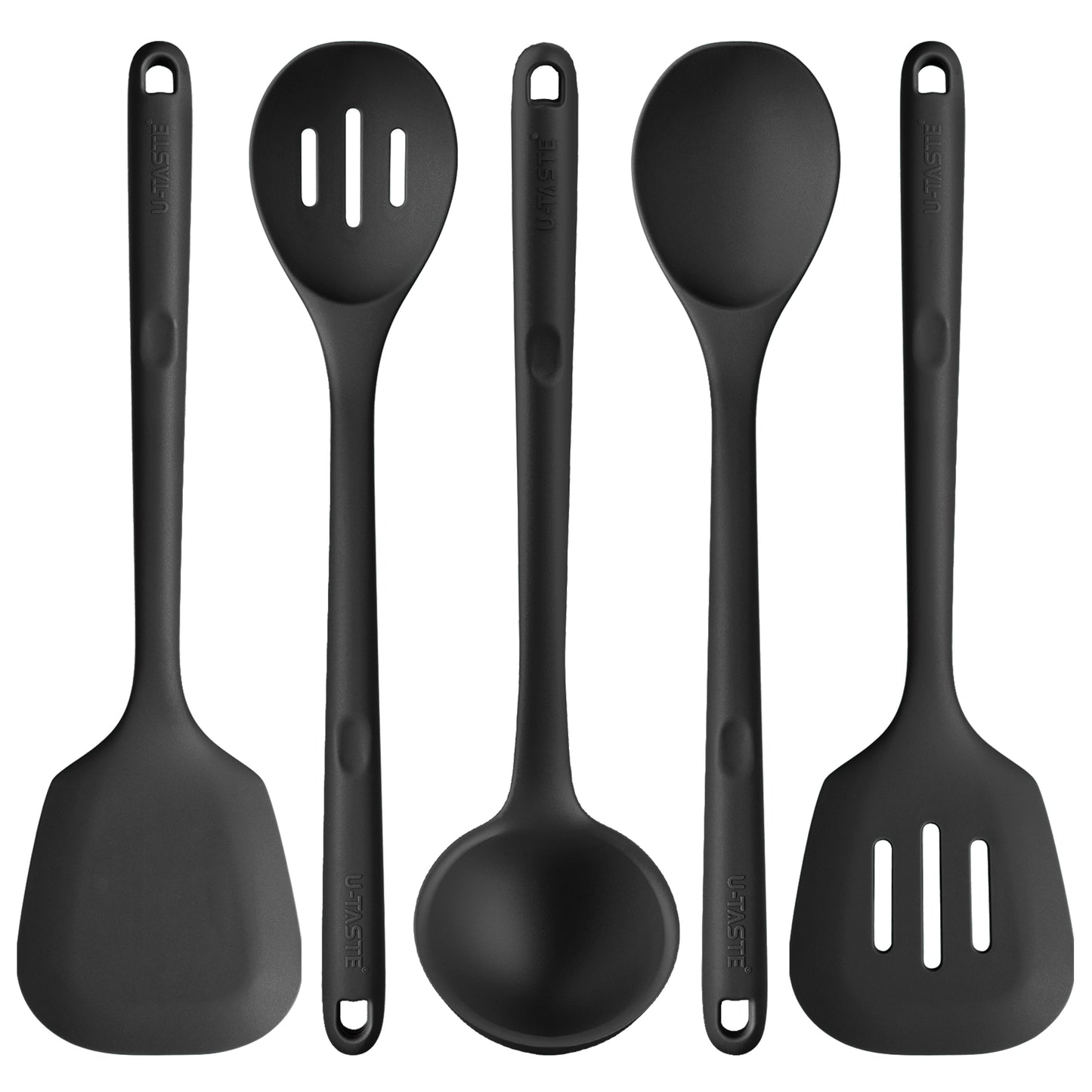 Silicone Kitchen Cooking Utensils Set with High Heat Resistant, Platinum-Cured