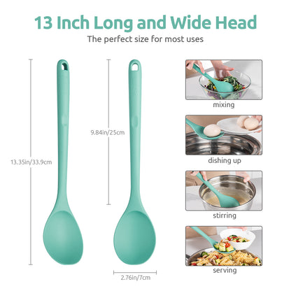 600ºF Heat Resistant Silicone Cooking Spoon, Platinum-Cured