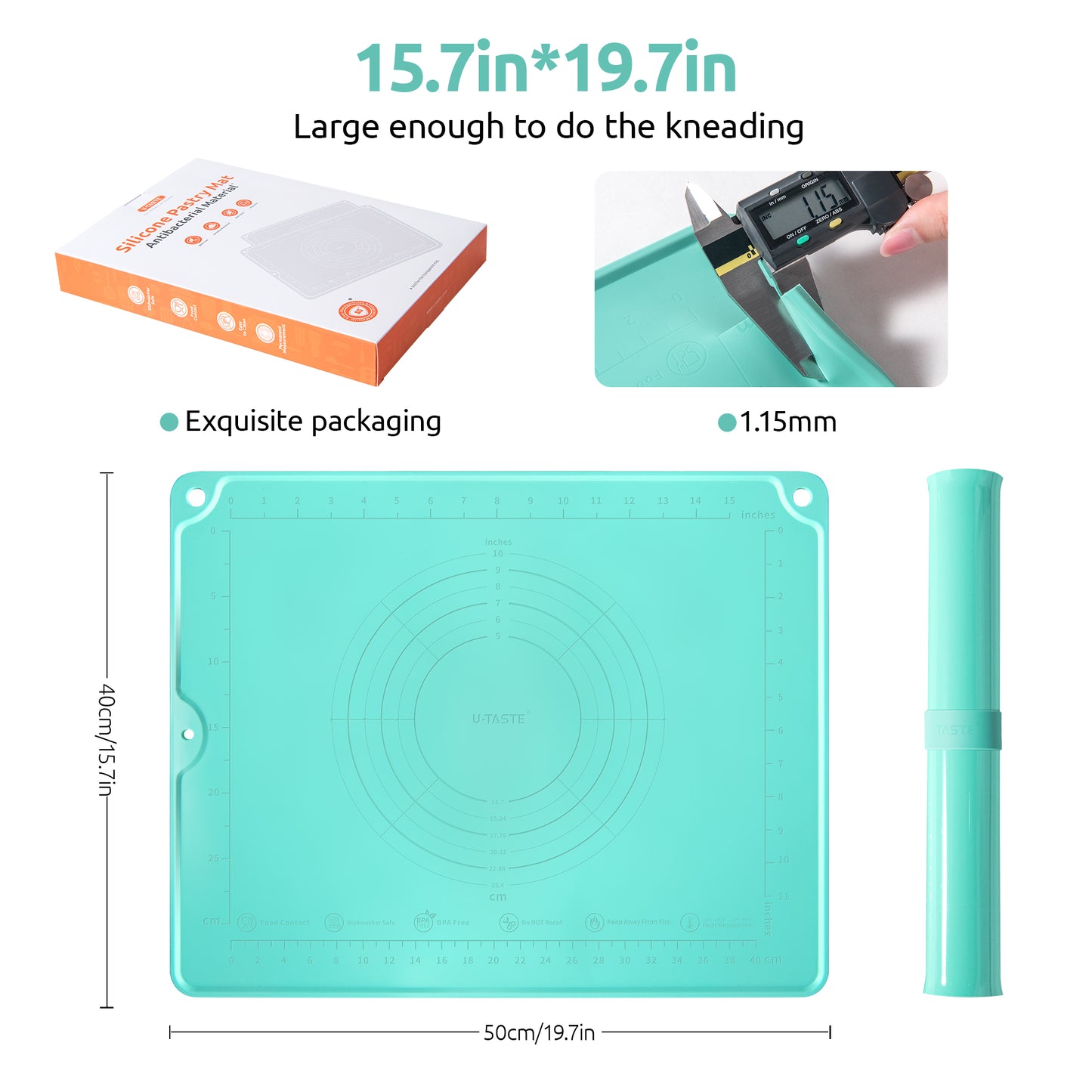 Silicone Dough Rolling Pastry Mat