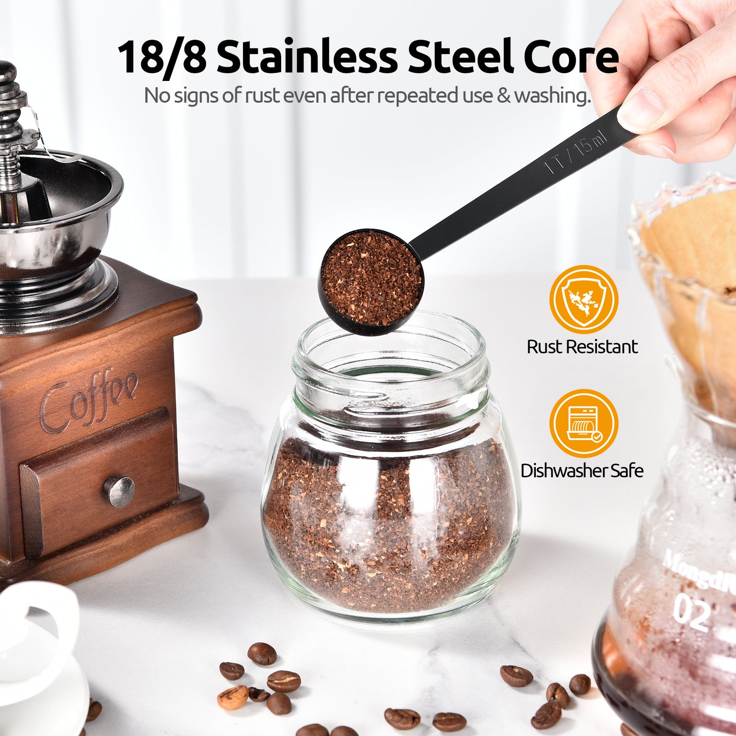 18/8 Stainless Steel Coffee Scoop