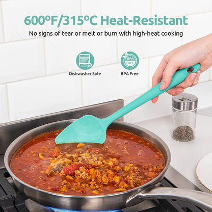 U-Taste Silicone Spatula Set with 600 Degrees Fahrenheit Heat Resistant