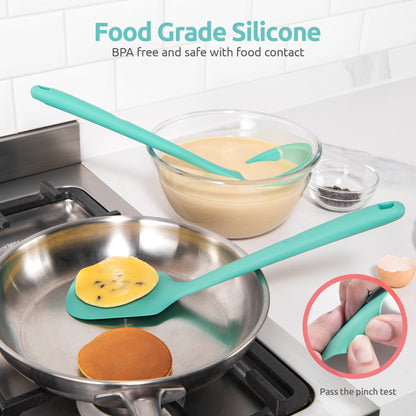 Silicone Kitchen Cooking Utensils Set with High Heat Resistant, Platinum-Cured