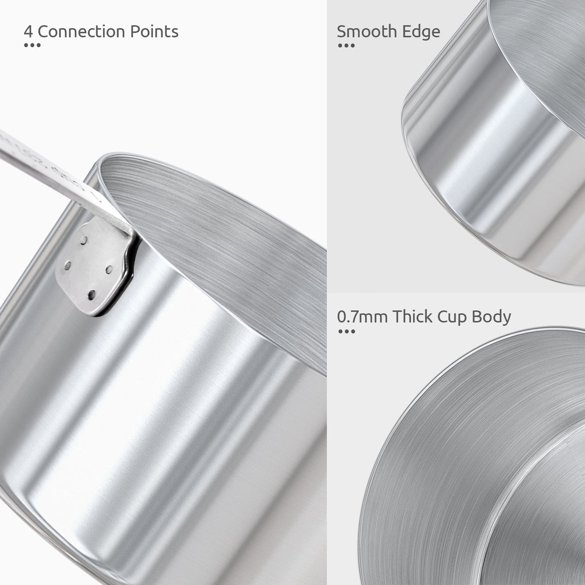 U-Taste 18/8 Stainless Steel Measuring Cups and Spoons Set, Metal Stacking Measure Set for Baking Cooking, Reinforced Welded Joints, 12Pcs, Multicolor