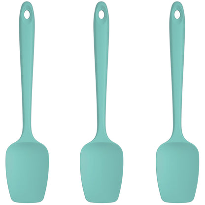 Heat Resistant Silicone Spoon Spatula Set of 3, Platinum-Cured