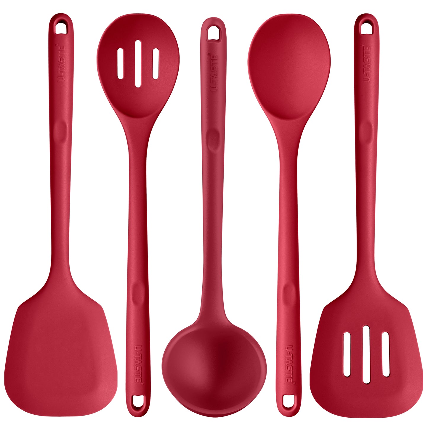 Silicone Kitchen Cooking Utensils Set with High Heat Resistant, Platinum-Cured