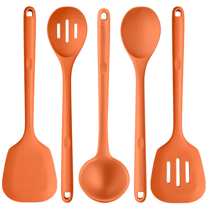 Silicone Kitchen Cooking Utensils Set with High Heat Resistant, Platinum-Cured