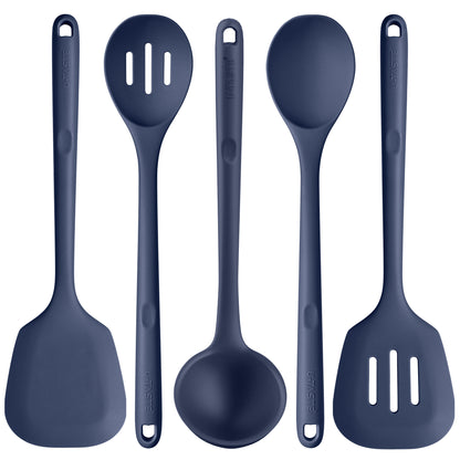 Silicone Kitchen Cooking Utensils Set with High Heat Resistant, Platinum-Cured