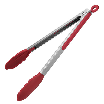 600ºF Heat Resistant Kitchen Tongs with Firm Sealed Non Stick Rubber Tips