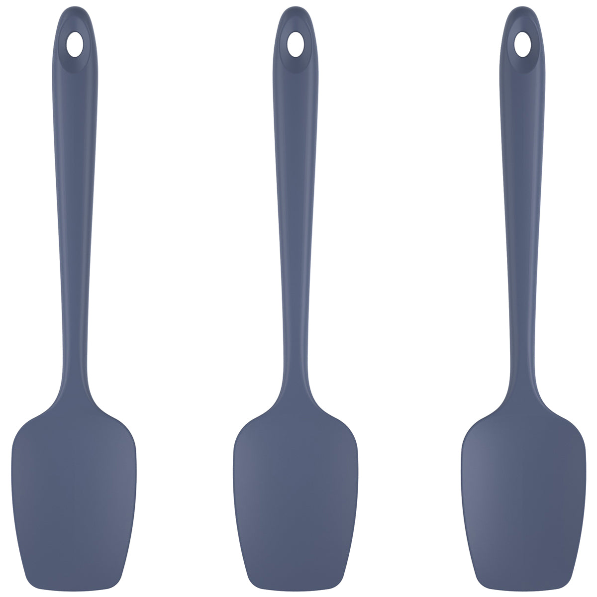 Heat Resistant Silicone Spoon Spatula Set of 3, Platinum-Cured