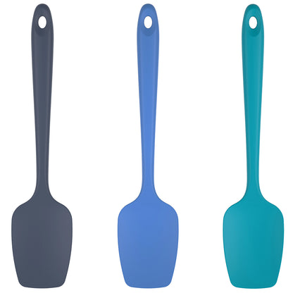 Heat Resistant Silicone Spoon Spatula Set of 3, Platinum-Cured