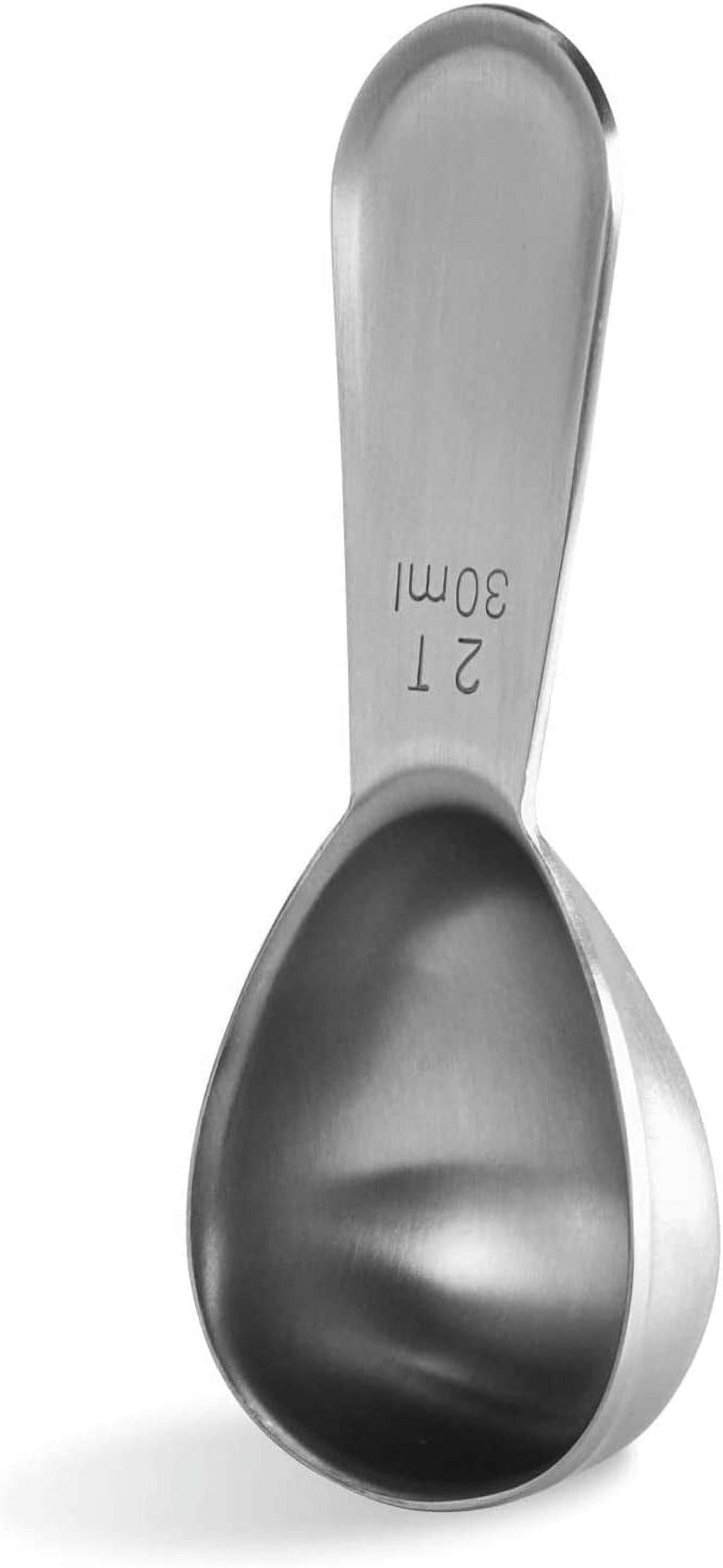 U-Taste 18/8 Stainless Steel Coffee Scoop, Durable Metal Measuring Spoon for Ground Coffee Bean, Short Handle Tablespoon Scooper, 2 Tbsp Scoop