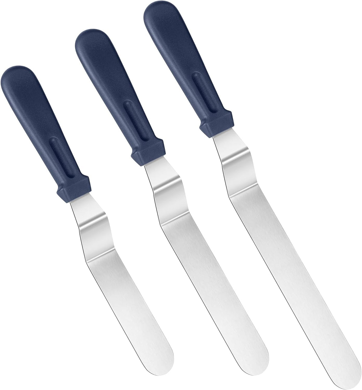U-Taste Offset Icing Spatula Set of 3, Cake Frosting Spreader, 420 Sta