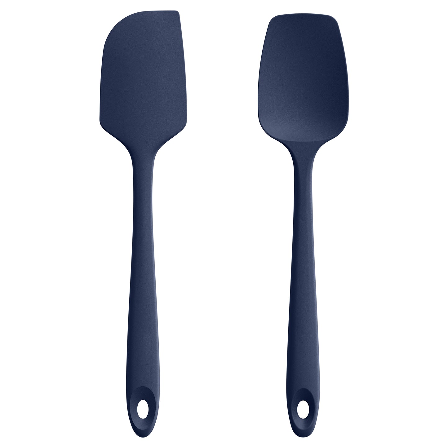 U-Taste Flat Spatula & Spoon Spatula: 11.38in 600ºF Heat Resistant Silicone Bowl Scraper, Flexible Rubber Kitchen Cooking Mixing Utensil with Upgraded Non-Stick Surface