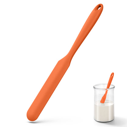 U-Taste Skinny Silicone Jar Spatula: 600ºF Heat-Resistant Food-Grade 10in Long Narrow Sourdough Stirring Stick, Seamless Flexible Peanut Butter Spreader for Scraping Icing Bread Cream, Jam